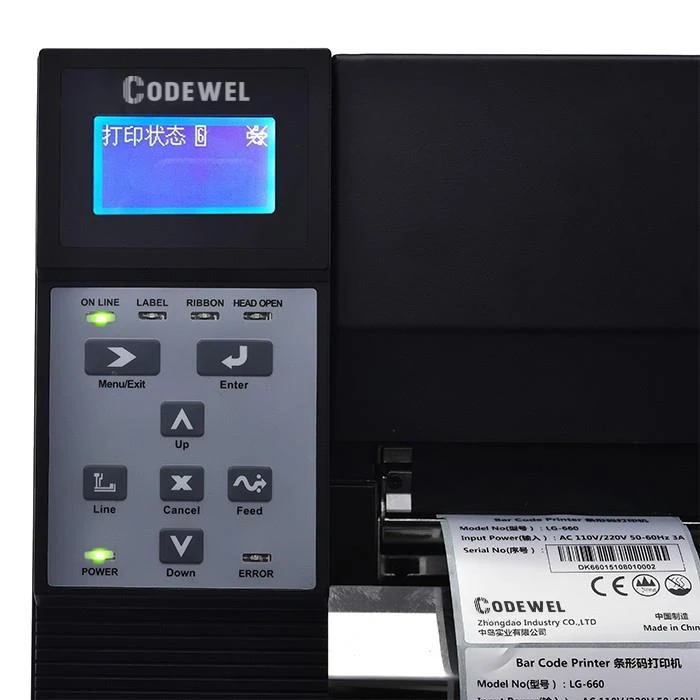 600Dpi Industrial Barcode Printer