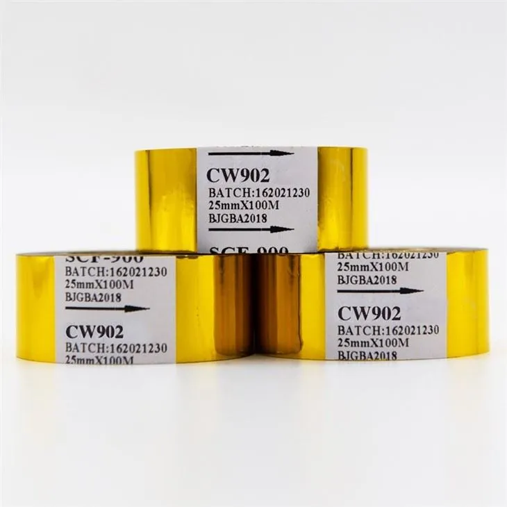 Japan Gold Foil Thermal Ink Ribbon For Plastic Abs And Textile